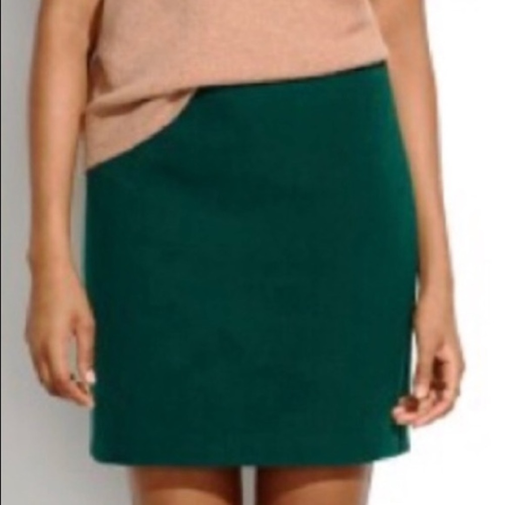 CLEARANCE!! Madewell Forest Green Wool Mini Skirt